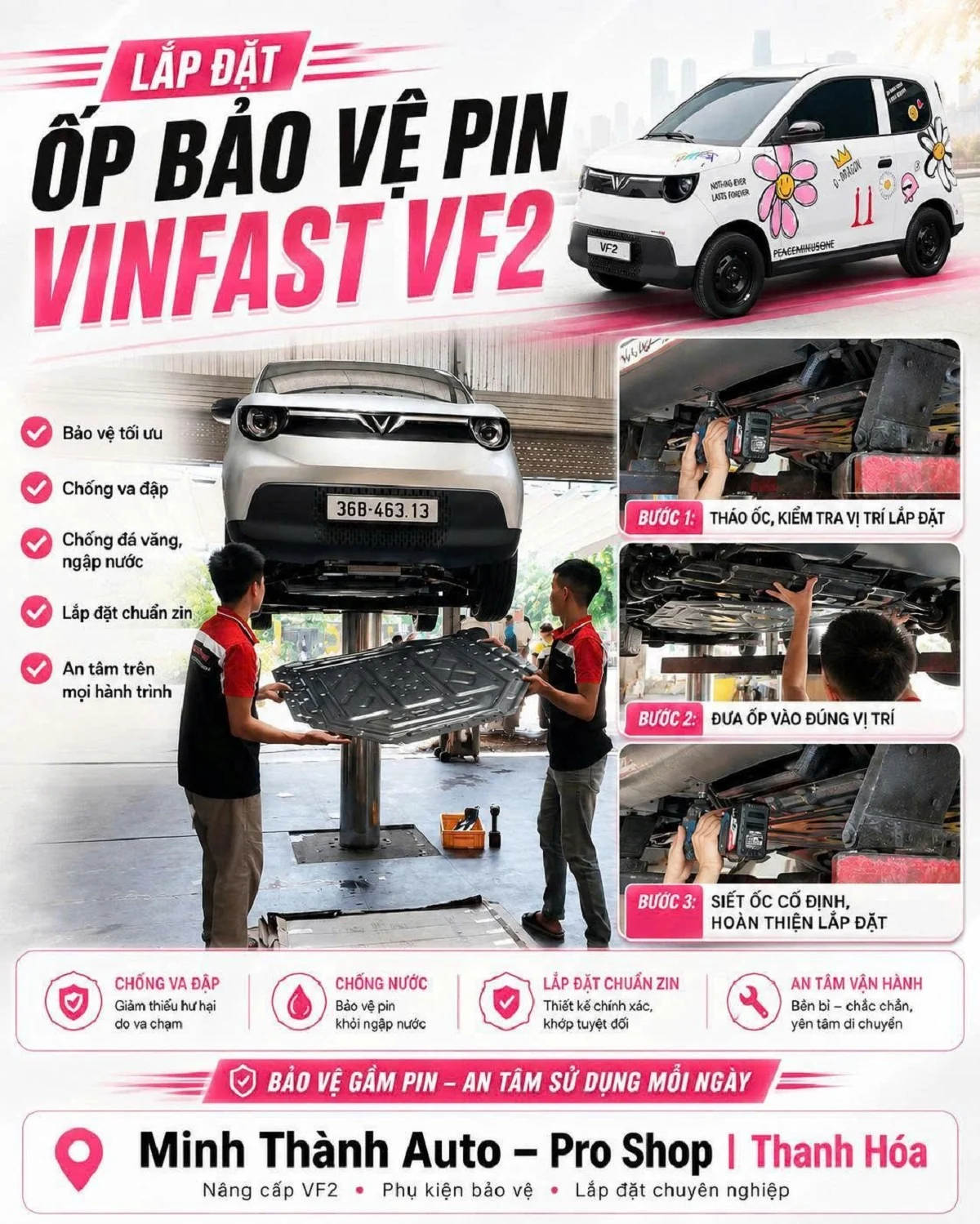 MinhThanhAuto.vn gợi ý 5 phụ kiện VF2 nên nâng cấp sớm