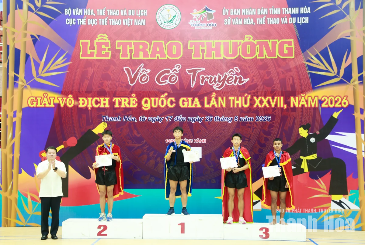 Thanh Hóa nhất toàn đoàn nội dung đối kháng tại Giải vô địch trẻ Võ cổ truyền quốc gia