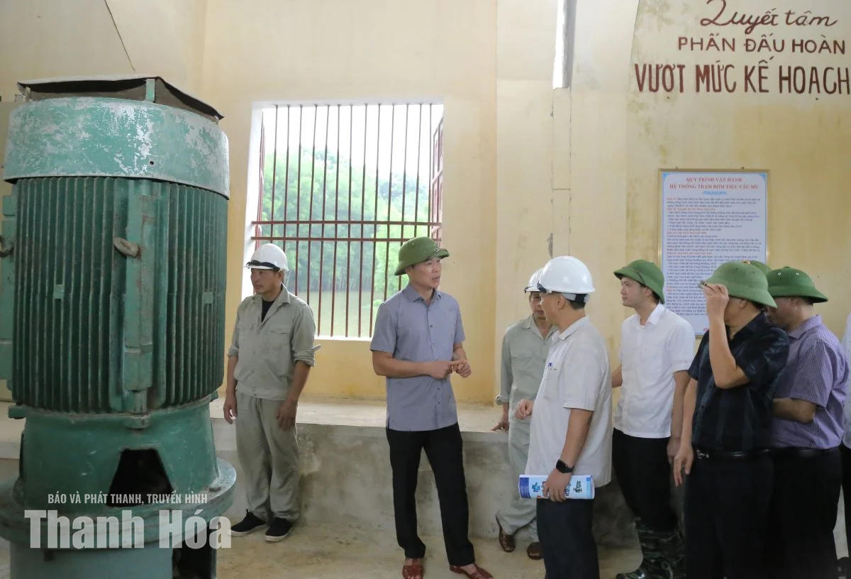 Chủ tịch UBND tỉnh Tô Anh Dũng kiểm tra công tác ứng phó với mưa bão tại một số địa phương