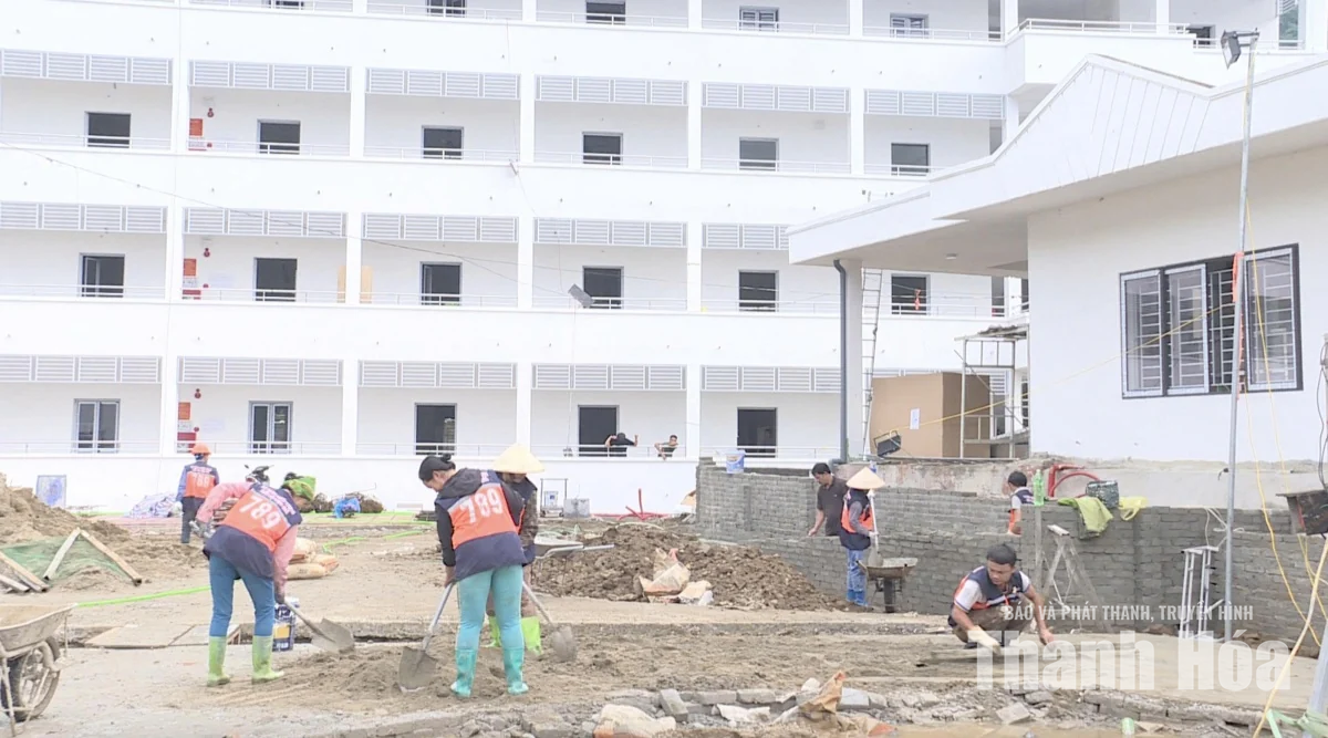 Công trình trường nội trú Bát Mọt tăng tốc chặng nước rút