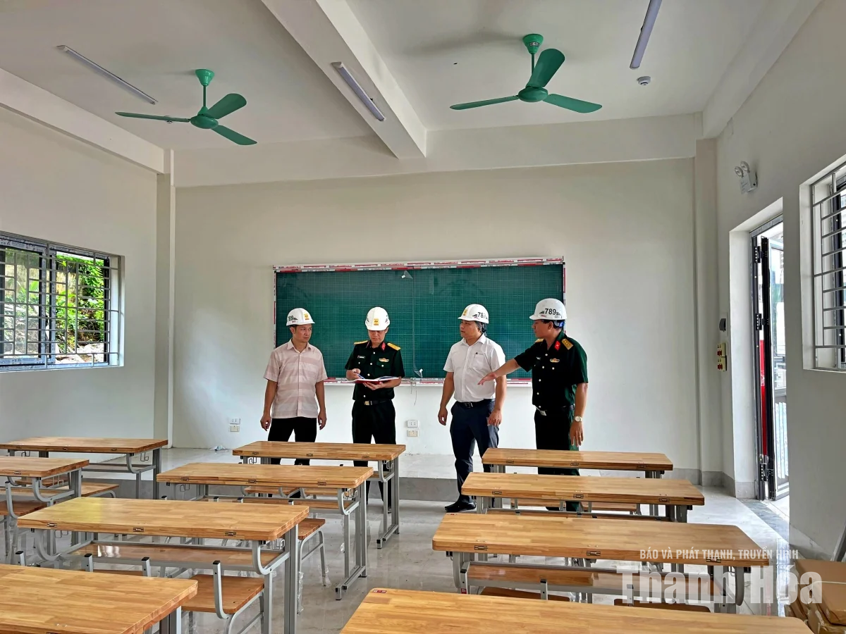 Công trình trường nội trú Bát Mọt tăng tốc chặng nước rút