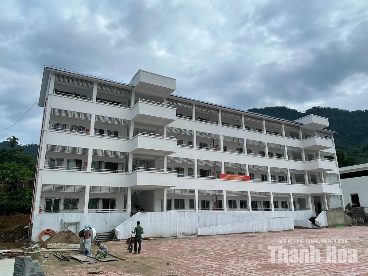 Công trình trường nội trú Bát Mọt tăng tốc chặng nước rút