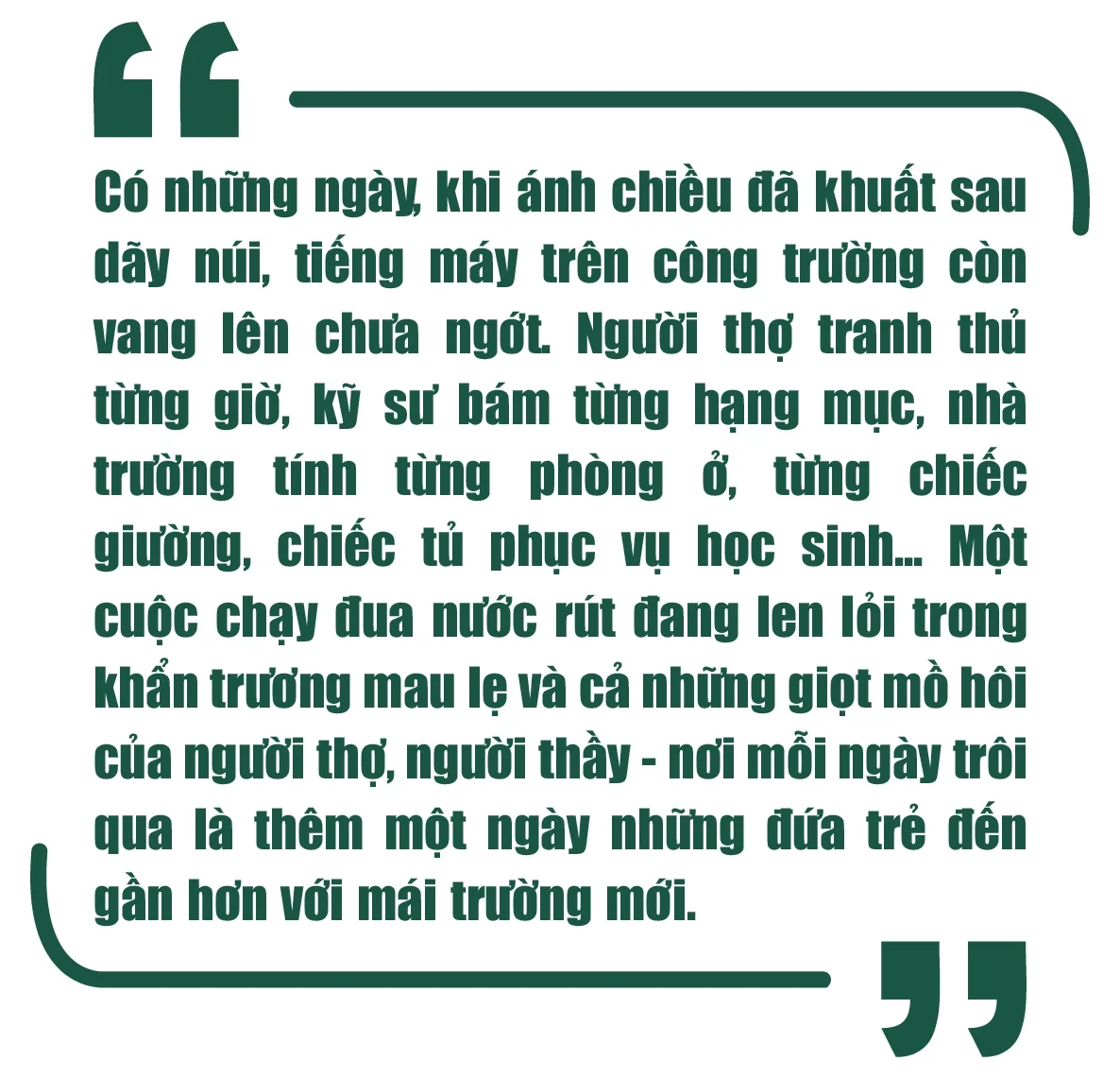 [E-Magazine] Trên những công trường gọi năm học mới - Kỳ 2: Đếm ngược trên những công trường vùng biên
