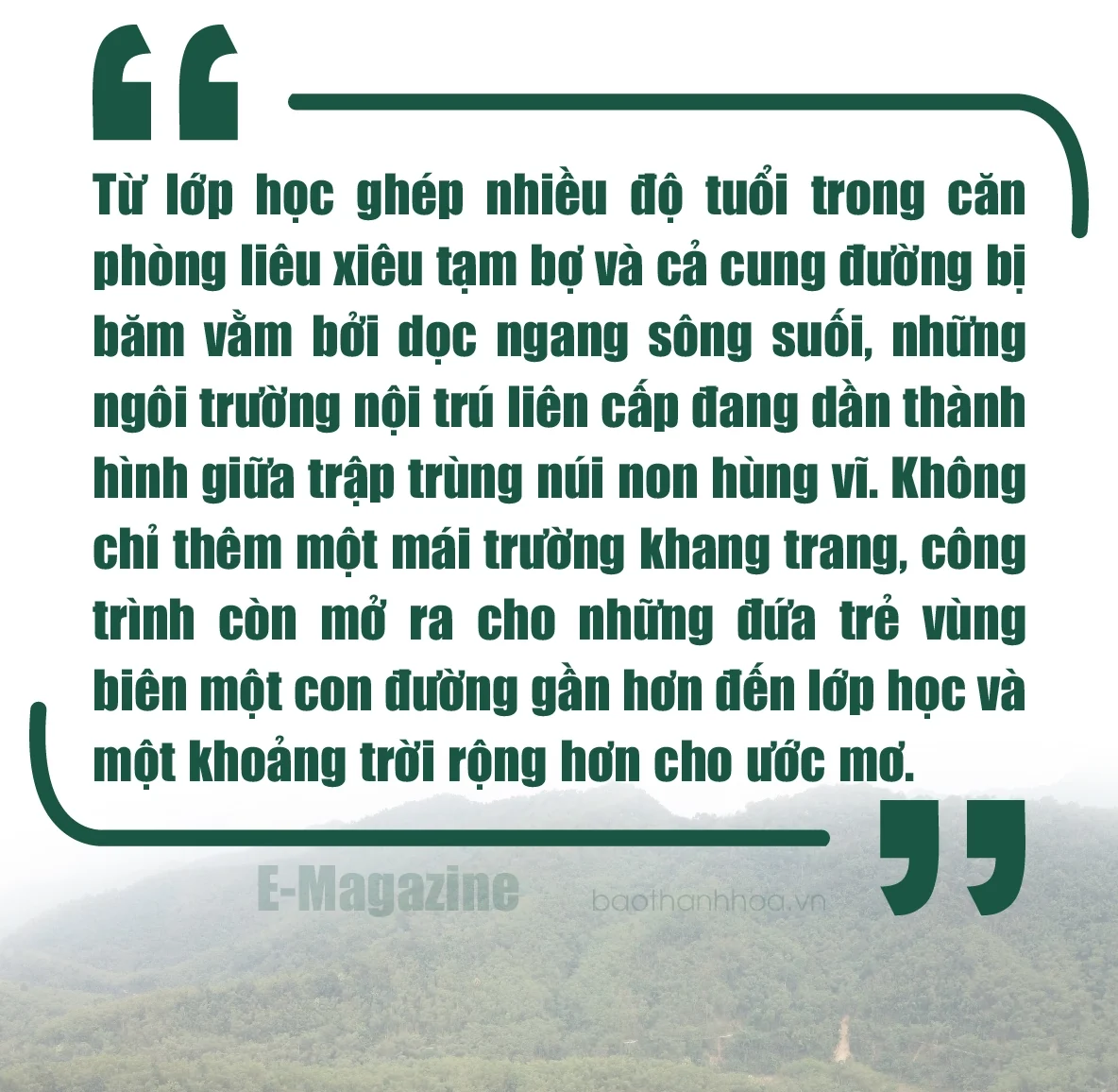 [E-Magazine] Trên những công trường gọi năm học mới - Kỳ 1: Mở lối tương lai