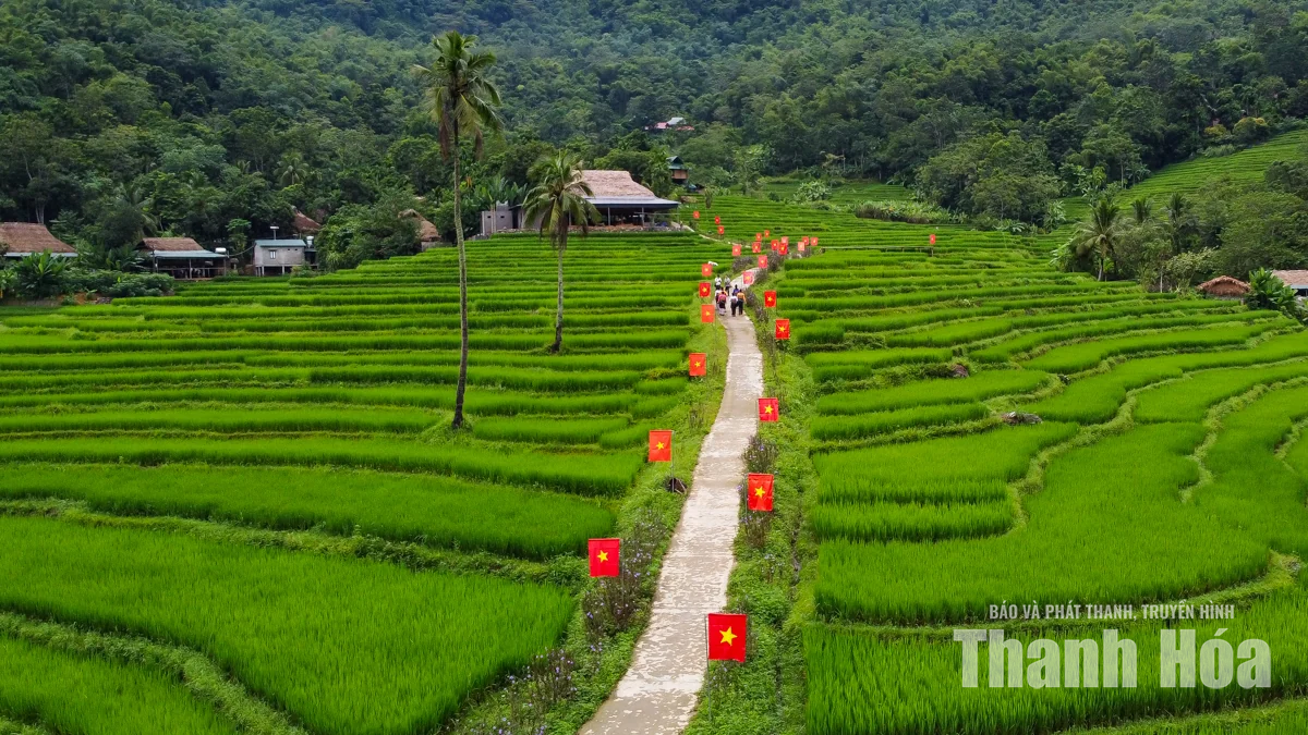 Cờ Tổ quốc nơi đại ngàn xứ Thanh trong những ngày thu lịch sử