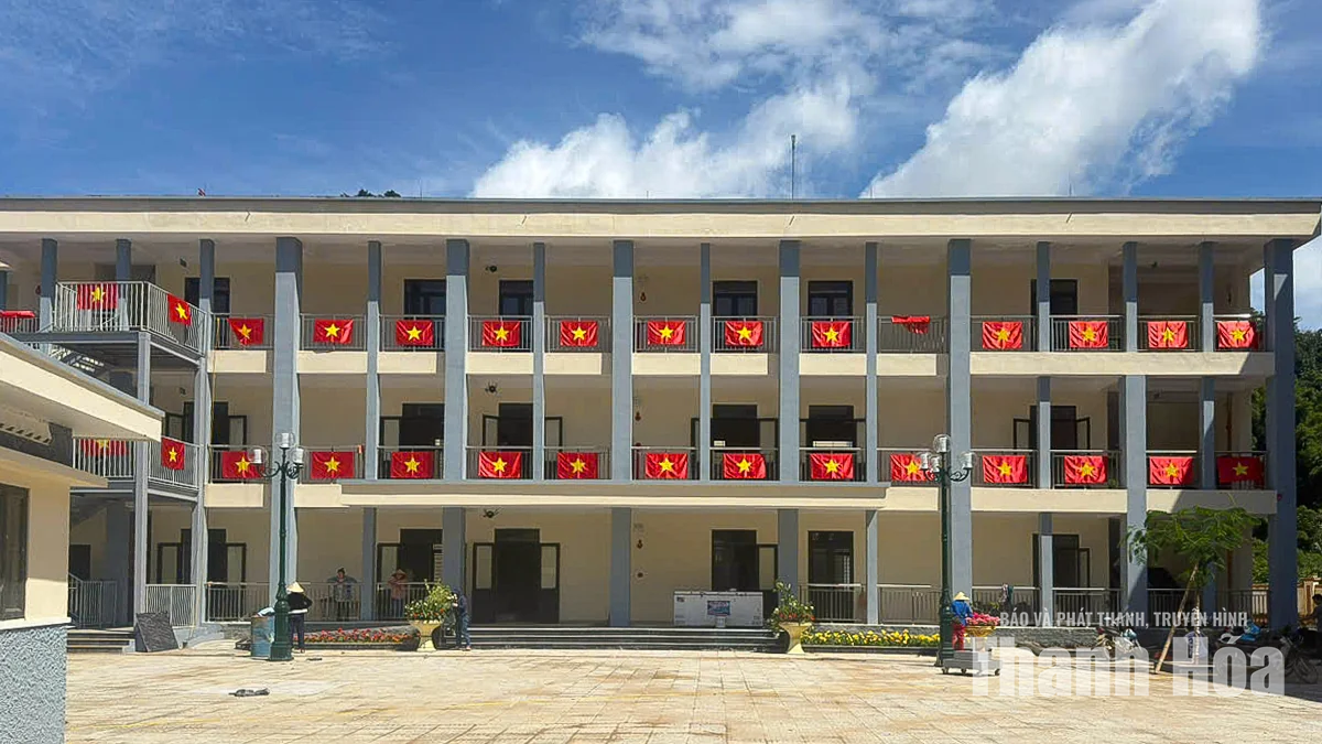 Công trình trường nội trú nơi xã biên giới Tam Thanh đã cơ bản hoàn tất, sẵn sàng đón học sinh&nbsp;