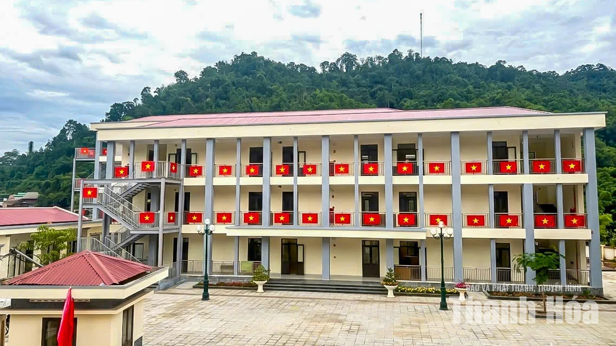 Công trình trường nội trú nơi xã biên giới Tam Thanh đã cơ bản hoàn tất, sẵn sàng đón học sinh&nbsp;