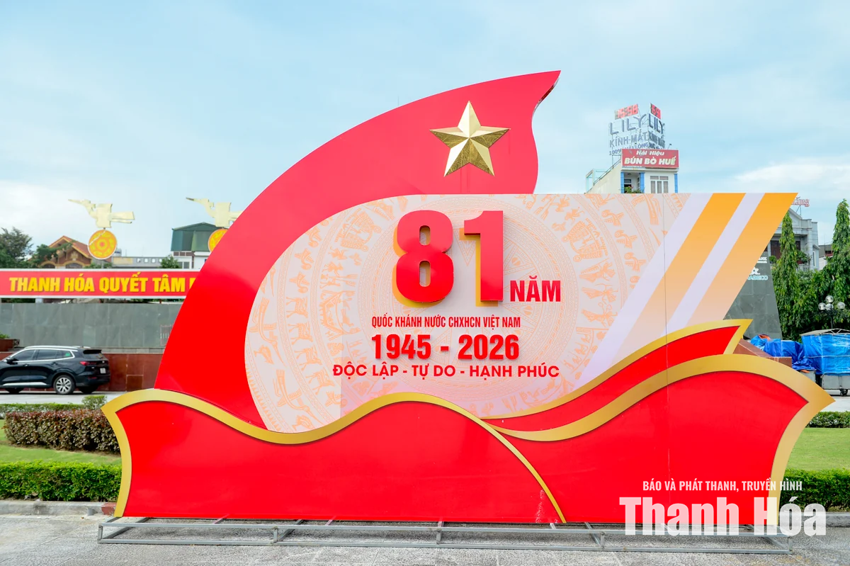 Thanh Hóa rực sắc cờ hoa đón mừng Quốc khánh 2/9