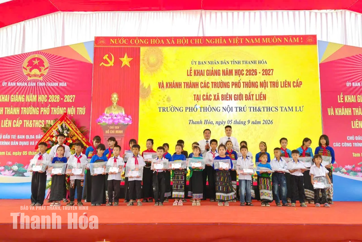 Khai giảng năm học 2026-2027 và khánh thành Trường Phổ thông Nội trú TH và THCS Tam Lư