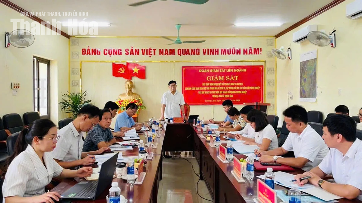 Giám sát tích tụ, tập trung đất đai phát triển nông nghiệp tại xã Tượng Lĩnh