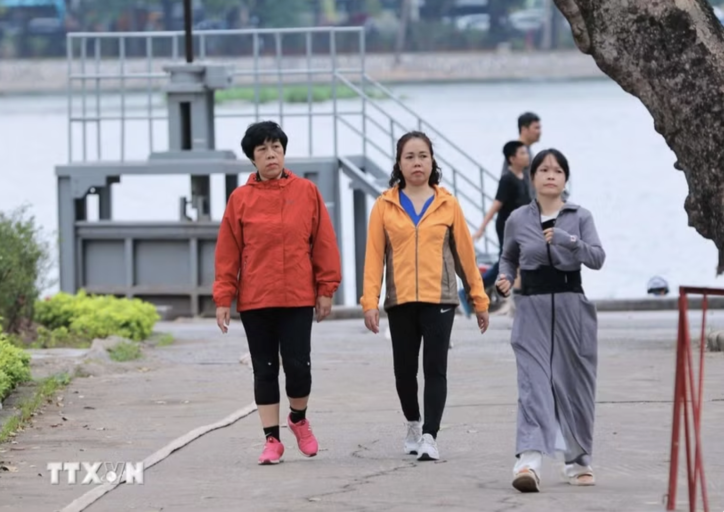 Không khí lạnh gây mưa dông, Bắc Bộ chuyển mát từ đêm nay