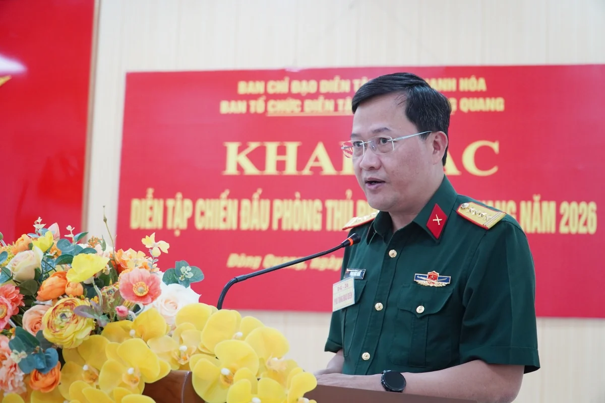 Khai mạc diễn tập chiến đấu phòng thủ phường Đông Quang