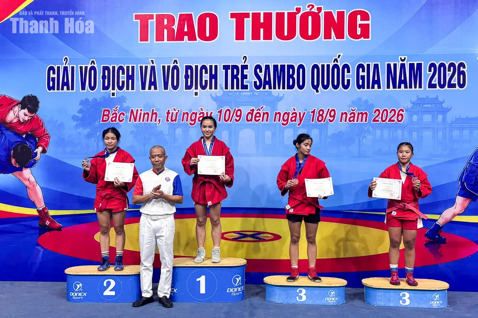 Thanh Hóa đứng thứ tư toàn đoàn ngay lần đầu dự giải Sambo trẻ quốc gia