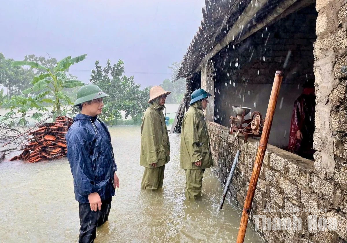 Xã An Nông chủ động ứng phó, khắc phục ảnh hưởng mưa lớn, ngập lụt