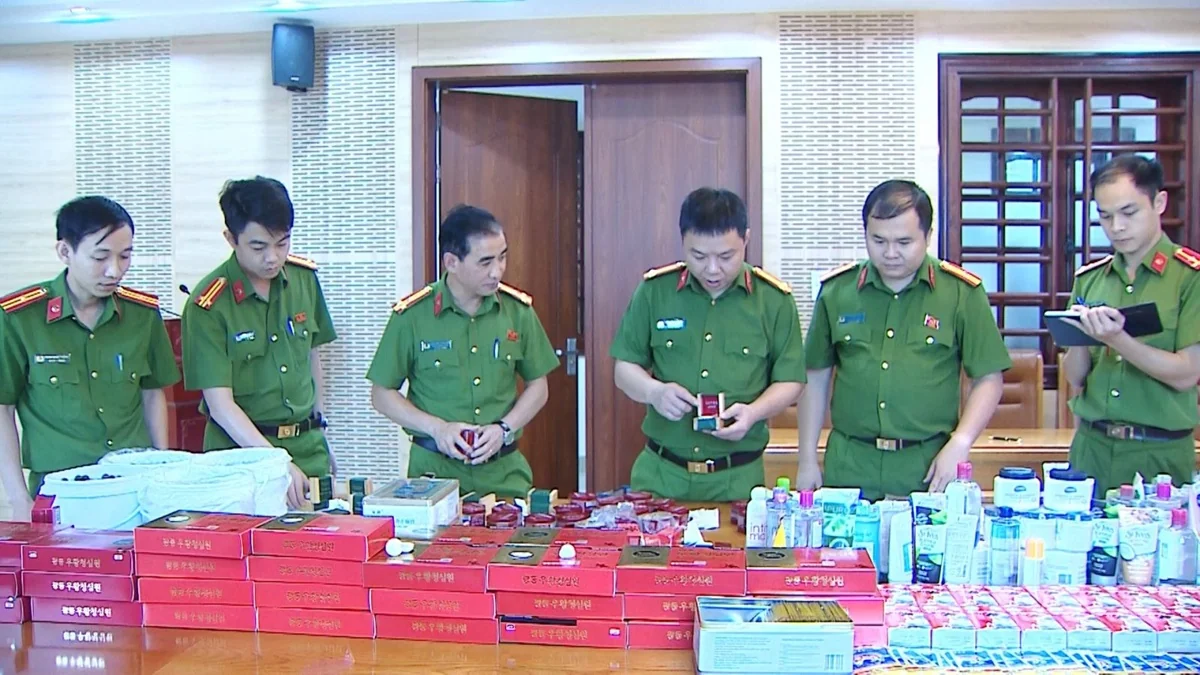 Triệt phá đường dây sản xuất, buôn bán thuốc và mỹ phẩm nhập ngoại giả lớn nhất từ trước đến nay
