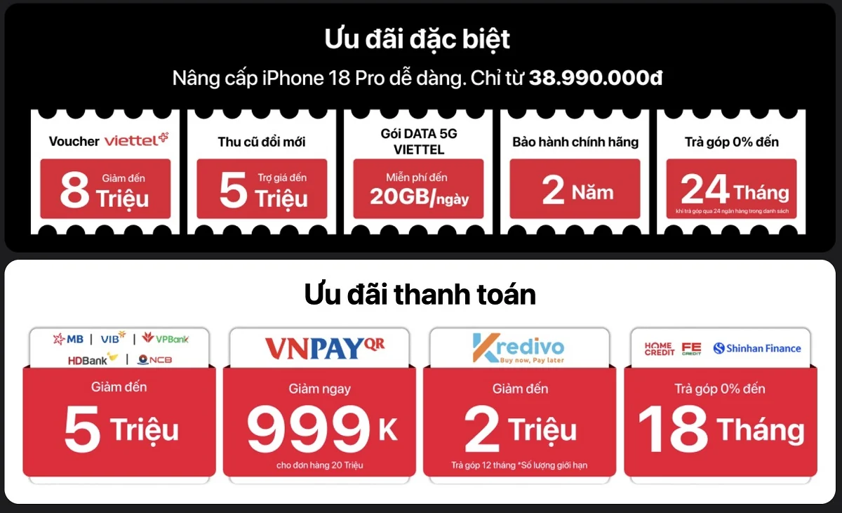 Sở hữu iPhone 18, khách hàng nhận trọn hệ sinh thái đặc quyền tại Viettel Store