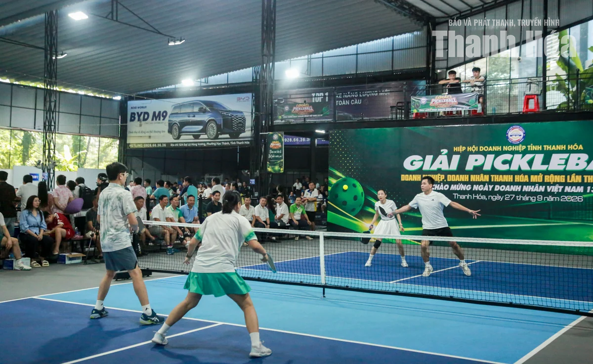 200 VĐV tranh tài tại Giải Pickleball doanh nghiệp, doanh nhân Thanh Hóa mở rộng lần thứ II
