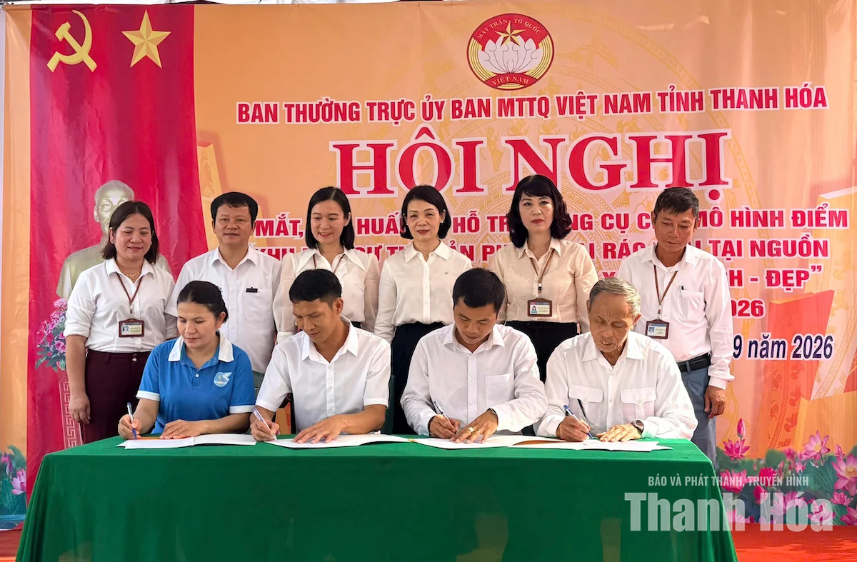 Ra mắt mô hình tự quản phân loại rác thải tại nguồn xã Quảng Ninh