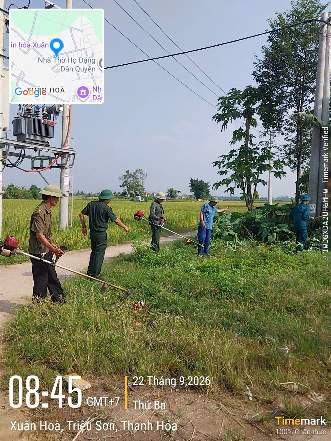 Xã Triệu Sơn đồng loạt ra quân tổng vệ sinh môi trường, khơi thông dòng chảy, khắc phục hậu quả sau mưa lũ