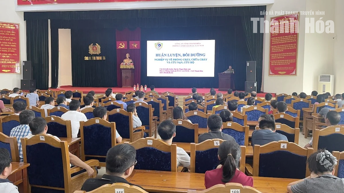 640 học viên được huấn luyện nghiệp vụ PCCC và CNCH