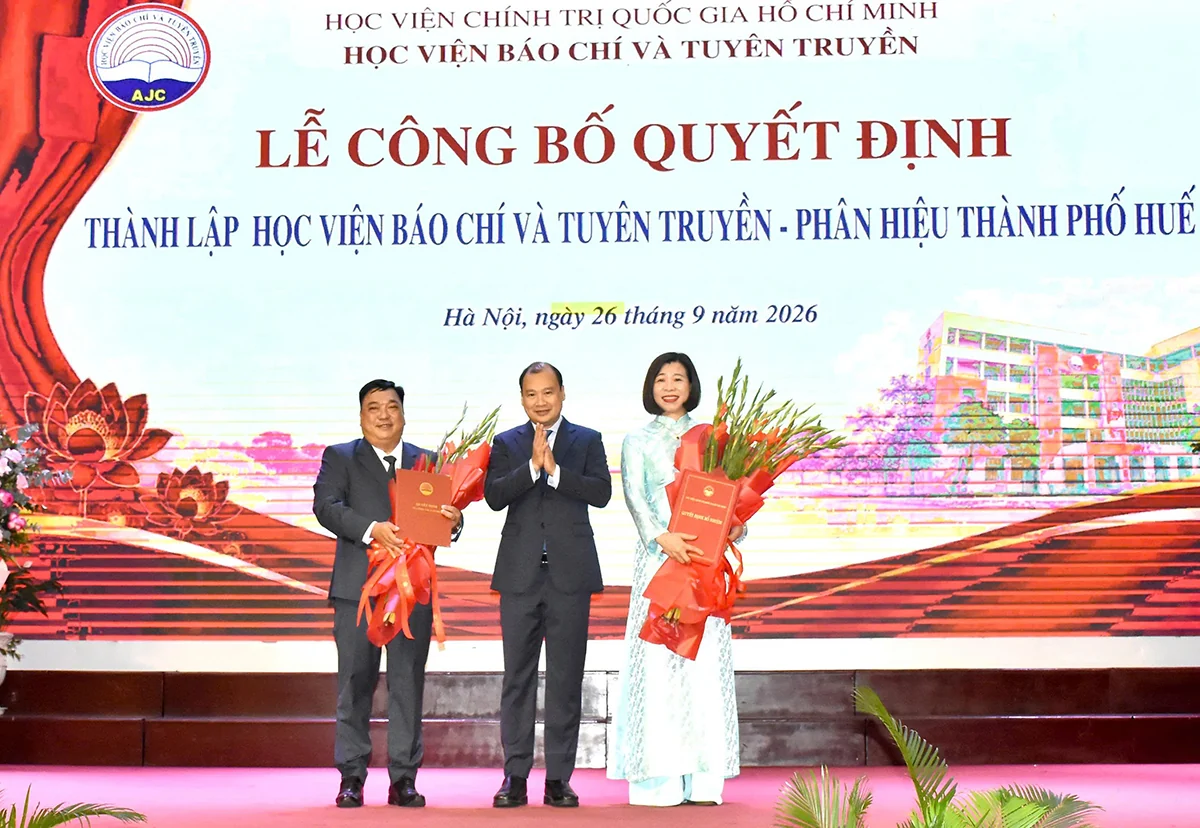 Thành lập Phân hiệu Học viện Báo chí và Tuyên truyền tại thành phố Huế
