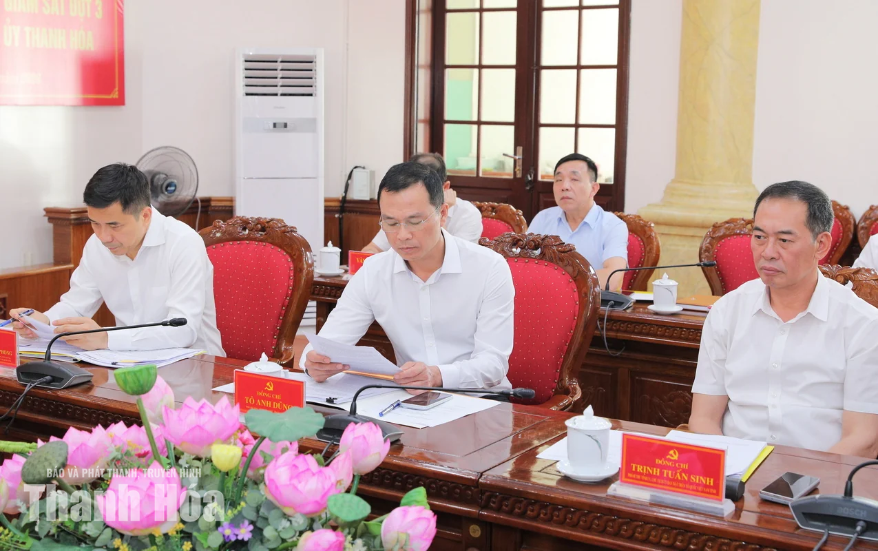 Thông qua kết quả kiểm tra, giám sát đợt 3 đối với Ban Thường vụ Tỉnh ủy Thanh Hóa