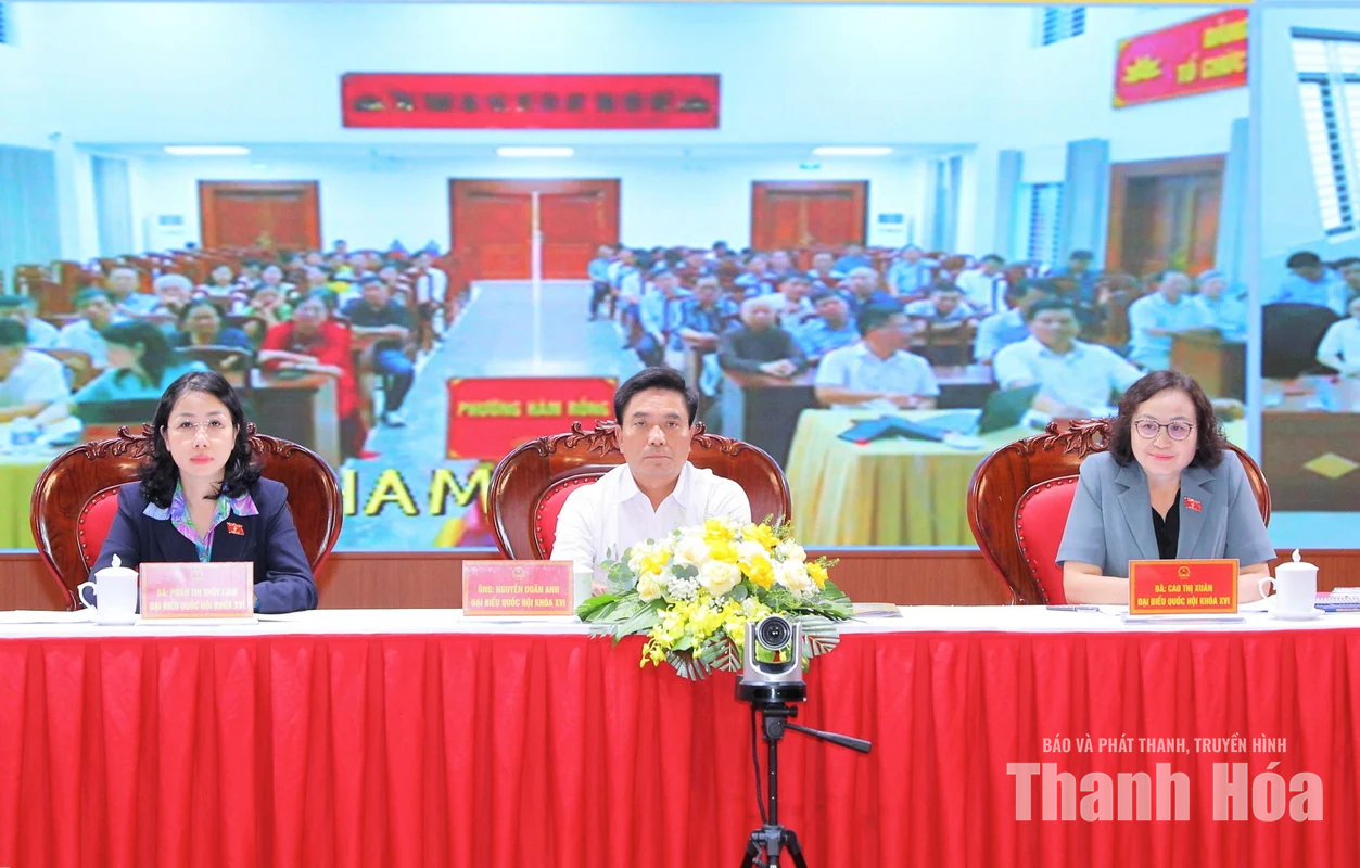 Phó Chủ tịch Quốc hội Nguyễn Doãn Anh tiếp xúc cử tri 8 phường tỉnh Thanh Hóa
