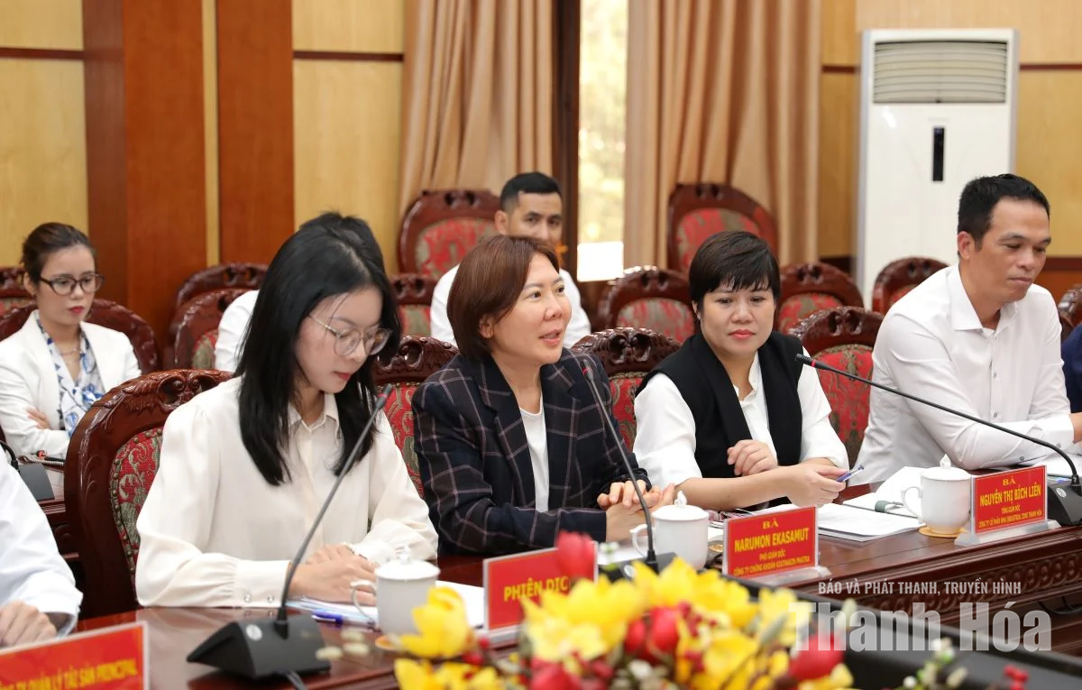 Các tập đoàn đầu tư tài chính của Thái Lan tìm hiểu và làm việc tại Thanh Hóa