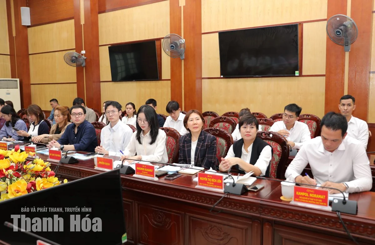 Các tập đoàn đầu tư tài chính của Thái Lan tìm hiểu và làm việc tại Thanh Hóa