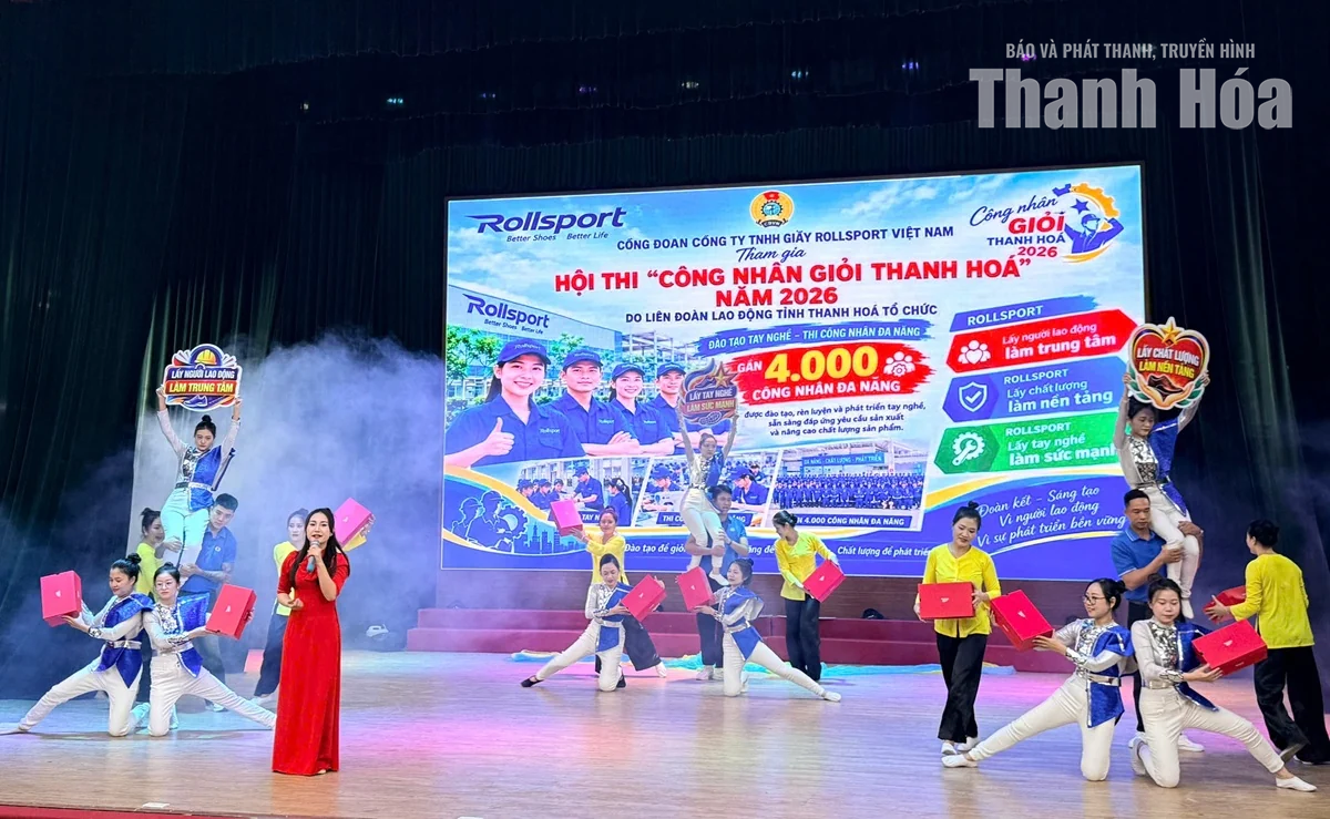 Phó Bí thư Thường trực Tỉnh ủy Nguyễn Hồng Phong dự và trao giải Hội thi Công nhân giỏi Xứ Thanh năm 2026