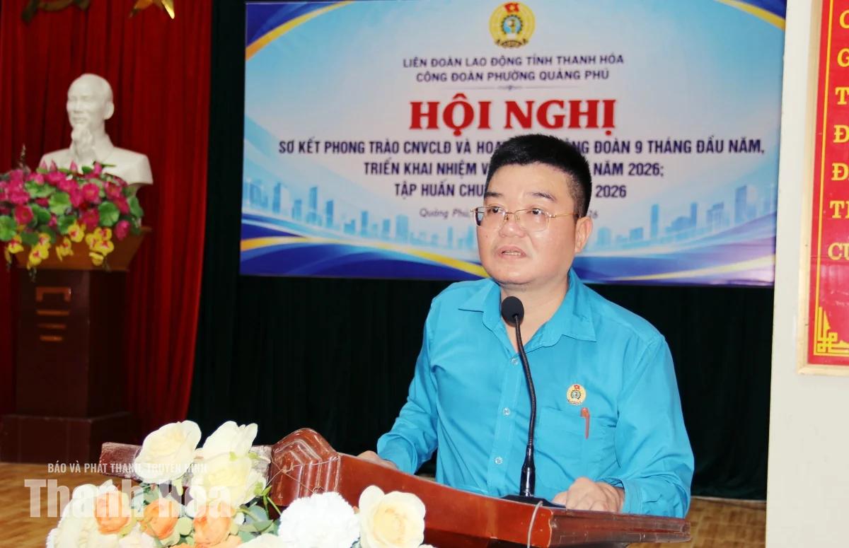 Công đoàn phường Quảng Phú chăm lo thiết thực cho đoàn viên, người lao động