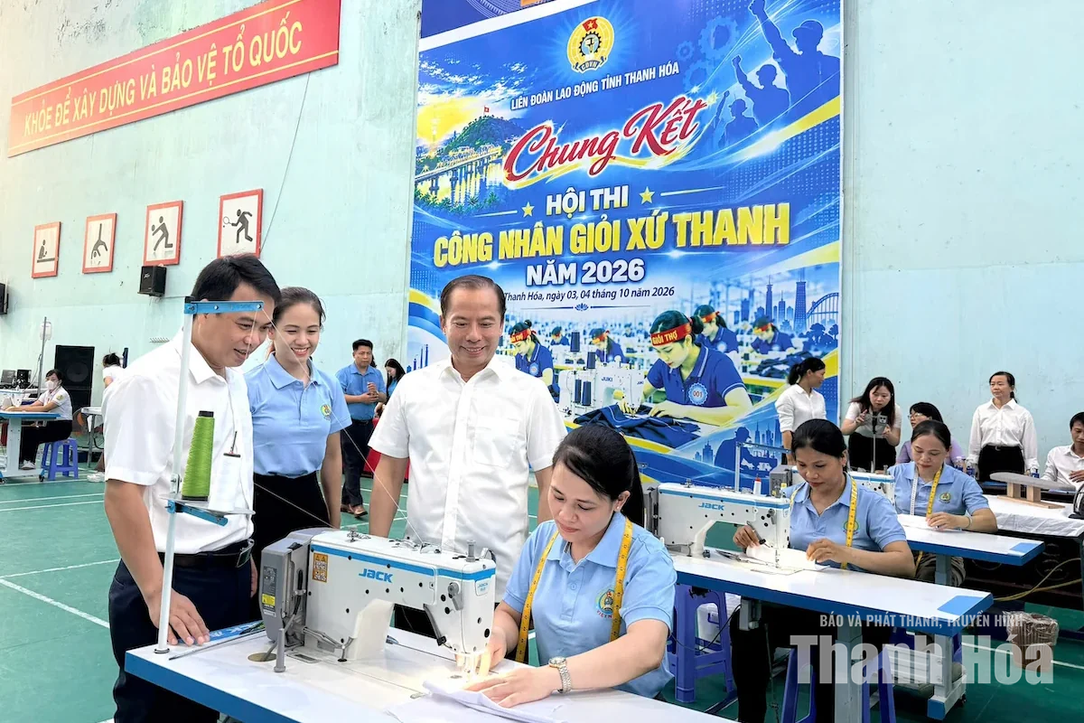 27 đội tranh tài “Công nhân giỏi Xứ Thanh” ngành giày da, may mặc