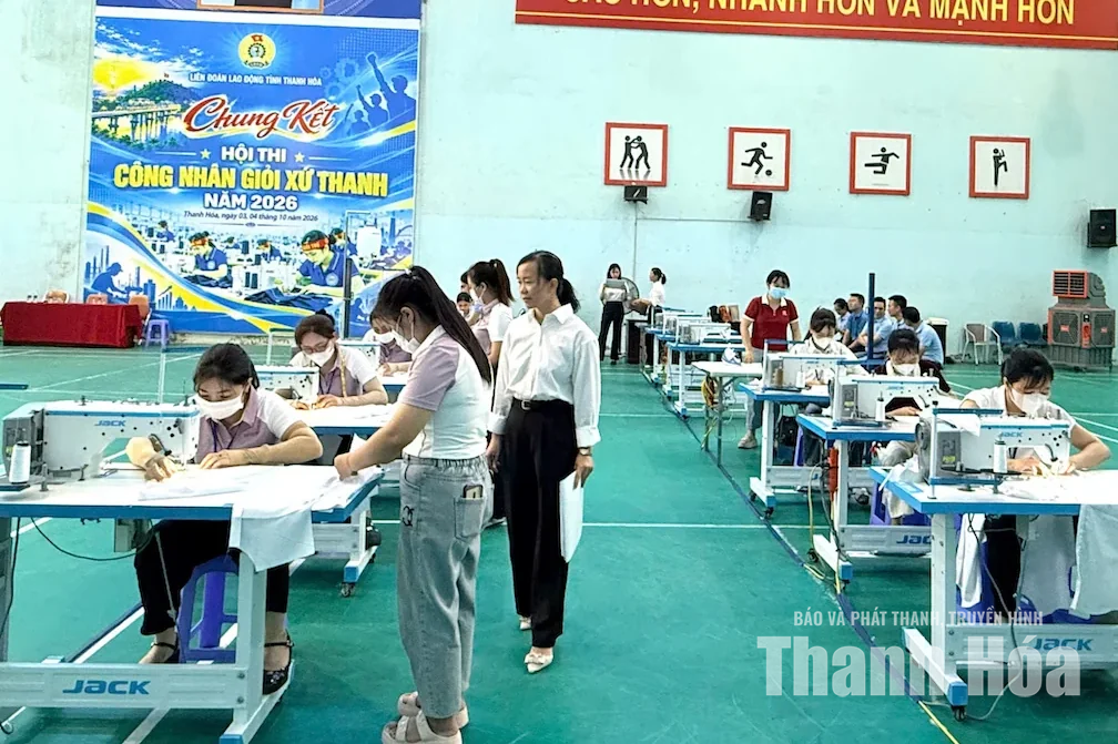 27 đội tranh tài “Công nhân giỏi Xứ Thanh” ngành giày da, may mặc