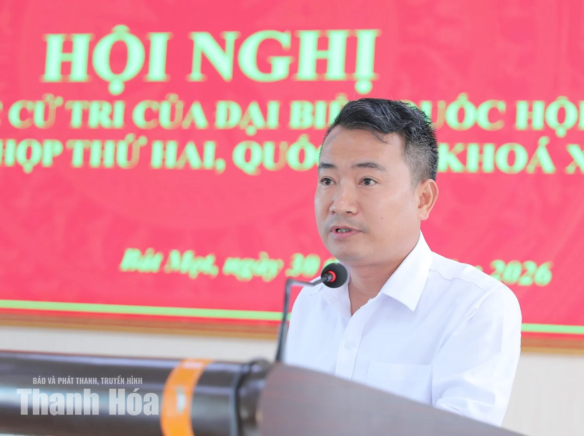 Bí thư Tỉnh ủy, Trưởng Đoàn ĐBQH tỉnh Lê Đức Thái tiếp xúc cử tri xã Bát Mọt và Yên Nhân