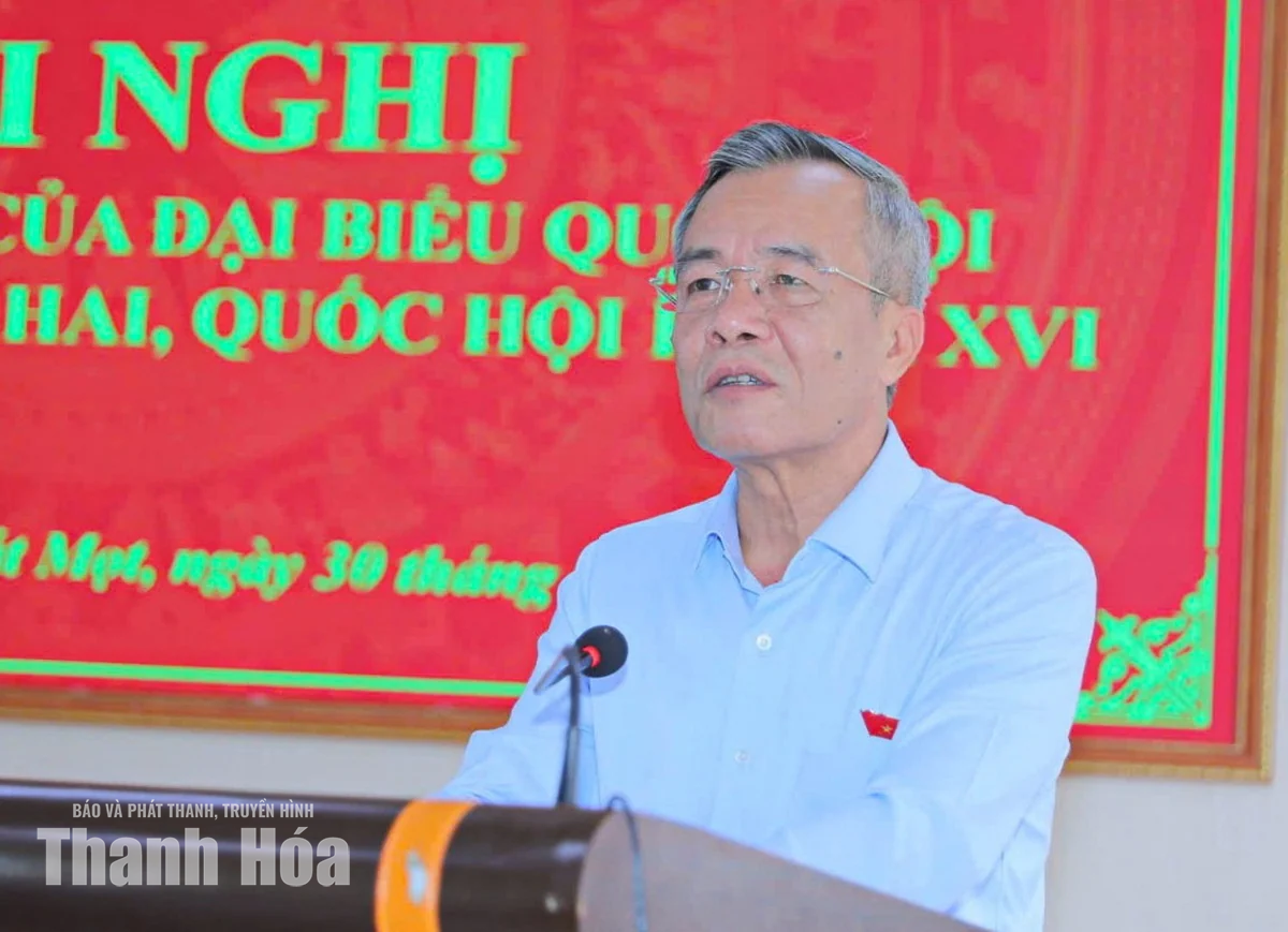 Bí thư Tỉnh ủy, Trưởng Đoàn ĐBQH tỉnh Lê Đức Thái tiếp xúc cử tri xã Bát Mọt và Yên Nhân