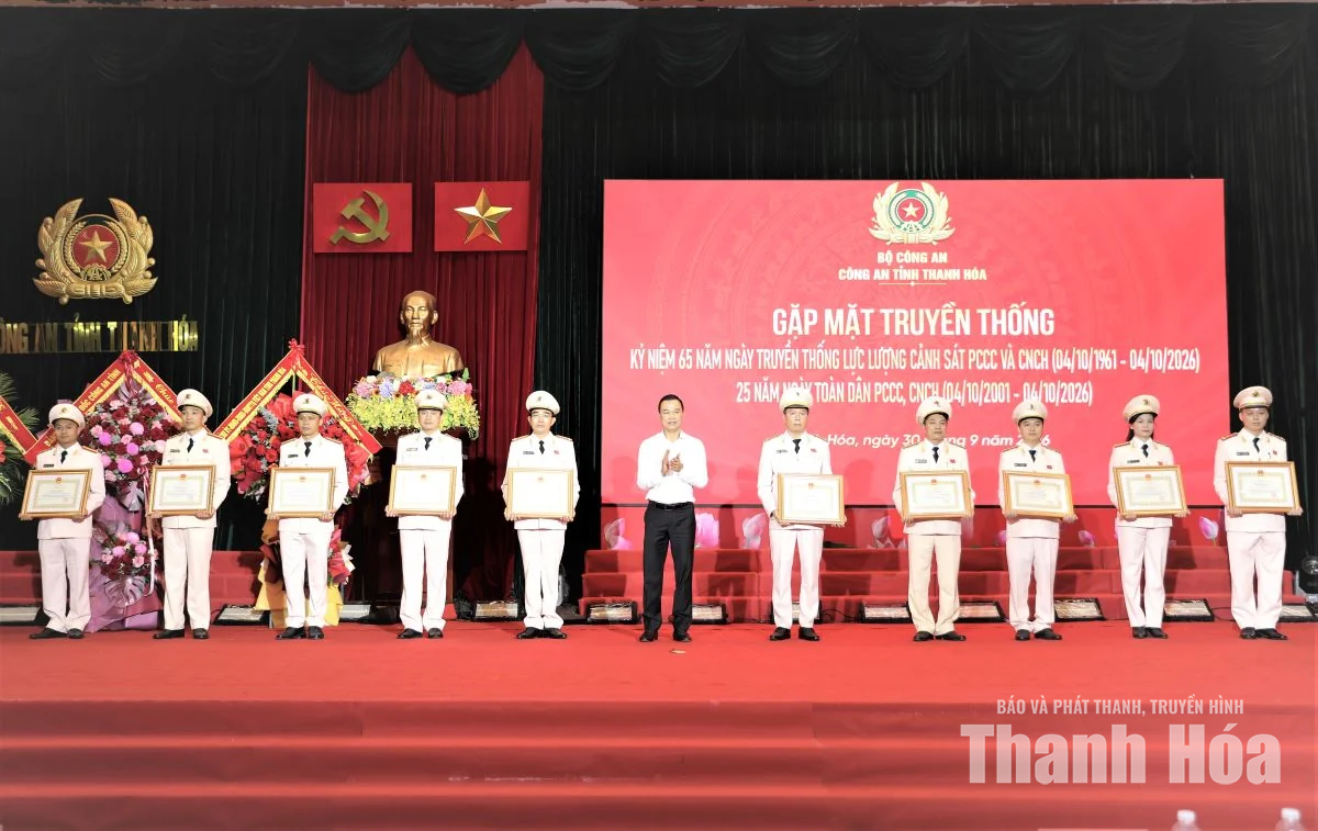 Công an Thanh Hóa gặp mặt kỷ niệm 65 năm Ngày truyền thống lực lượng Cảnh sát PCCC và CNCH