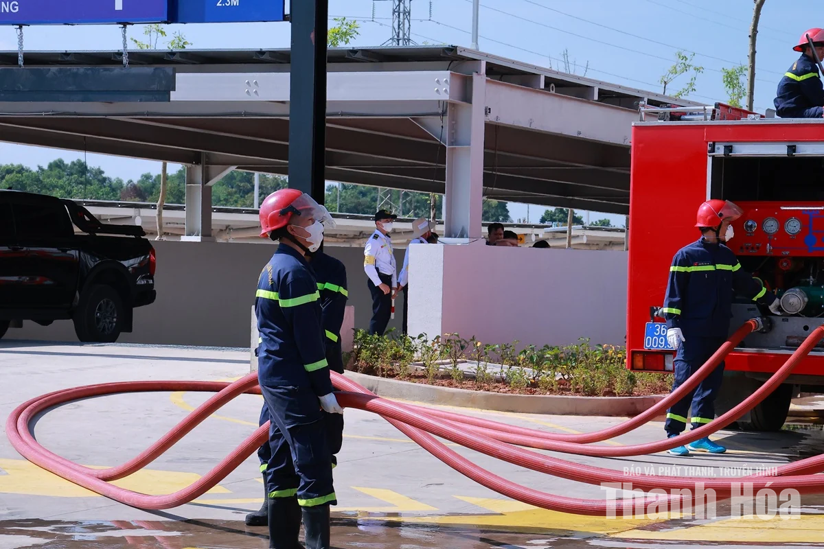 Tổng duyệt diễn tập phương án chữa cháy và cứu nạn, cứu hộ tại AEON MALL Thanh Hóa
