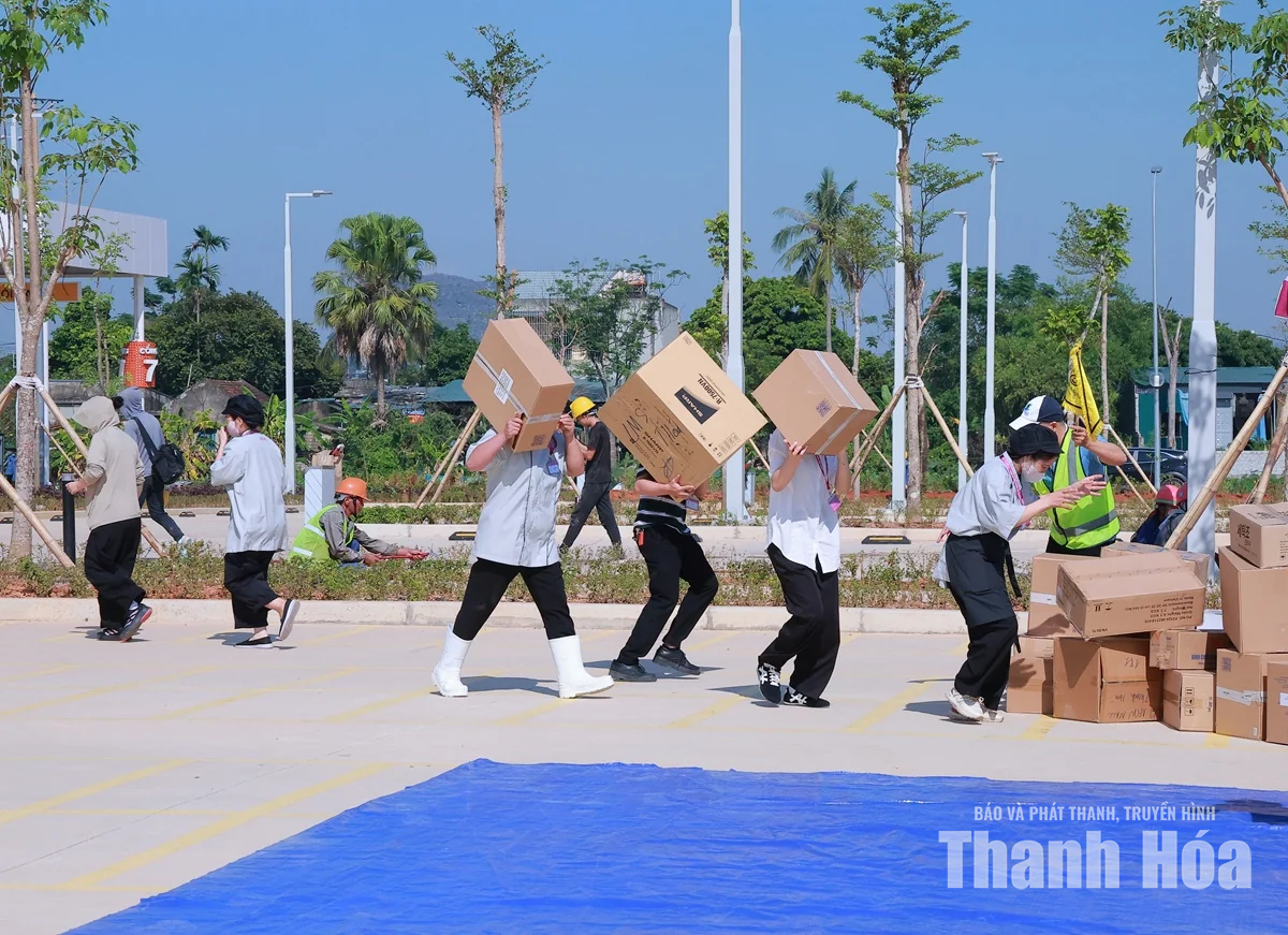 Tổng duyệt diễn tập phương án chữa cháy và cứu nạn, cứu hộ tại AEON MALL Thanh Hóa