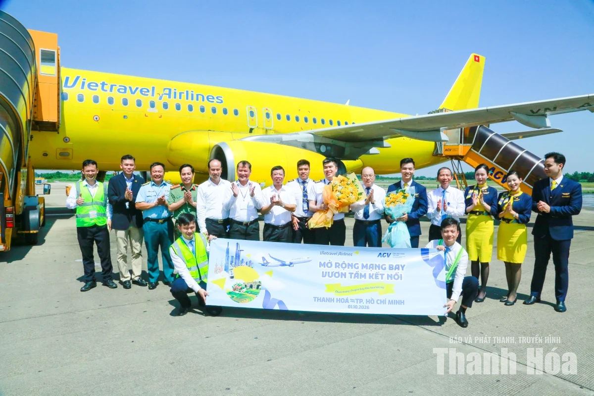 Vietravel Airlines khai trương đường bay Thanh Hóa - TP Hồ Chí Minh