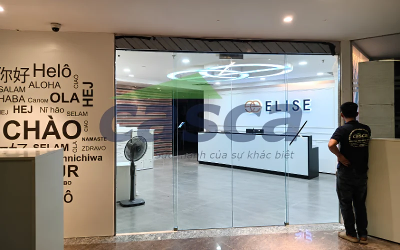 CASCA cập nhật xu hướng lắp đặt cửa tự động thông minh tại văn phòng, showroom