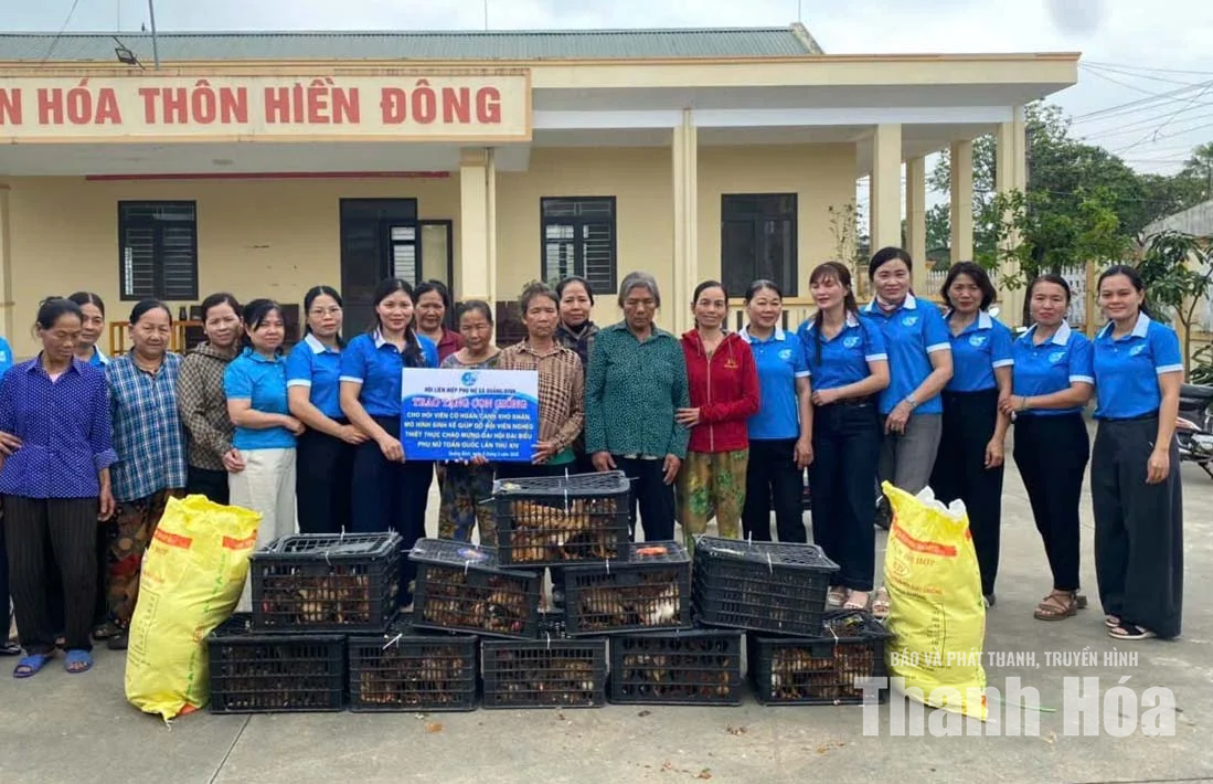 Phụ nữ xã Quảng Bình góp sức vì an sinh cộng đồng