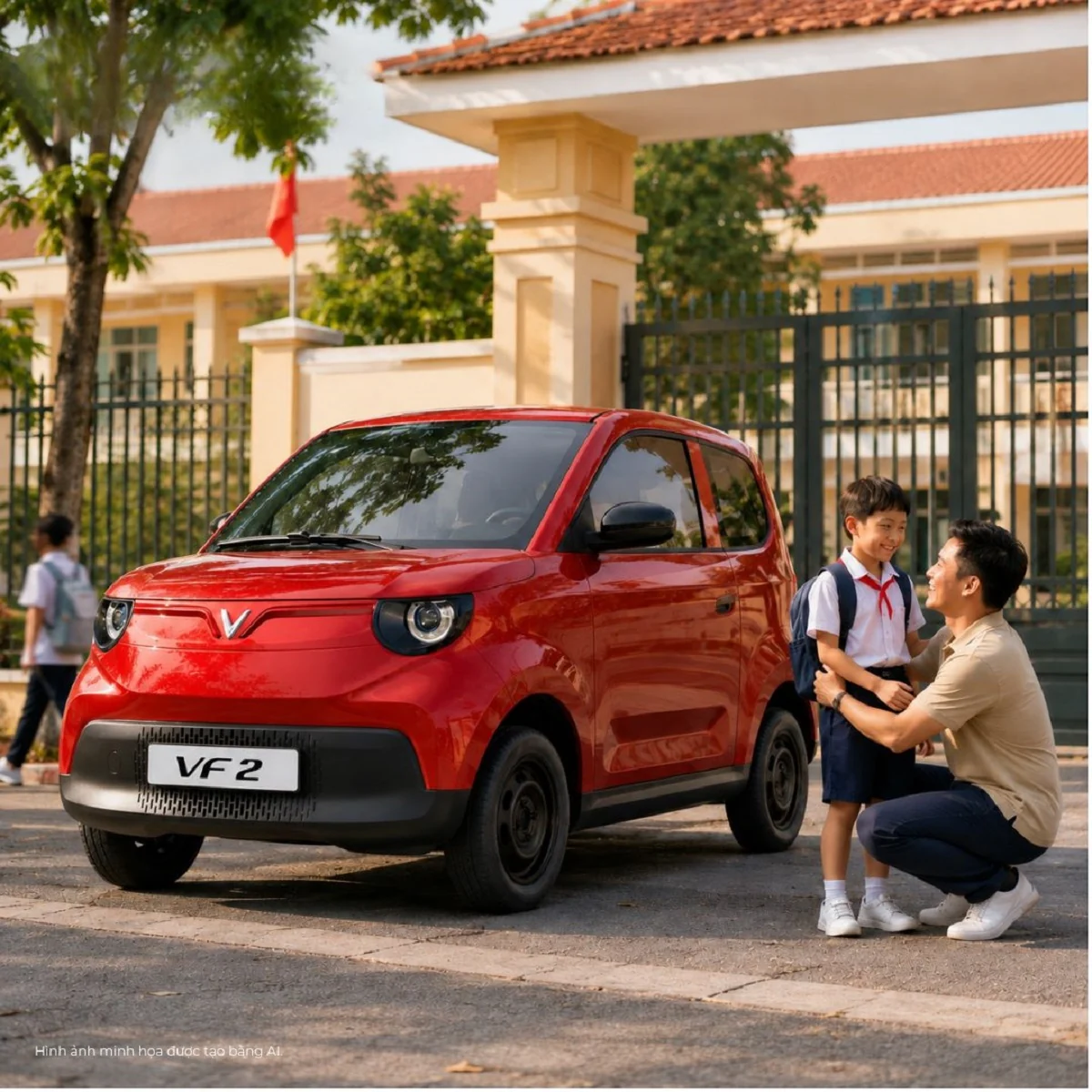 Nhận VF 2, chủ xe hào hứng: “Ngoài nhỏ xinh, bên trong đủ dùng cho cả nhà”