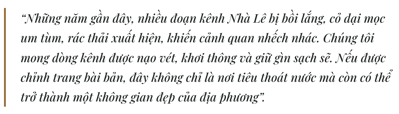 Kênh Nhà Lê - Dòng chảy nghìn năm tuổi đang bị... lãng quên