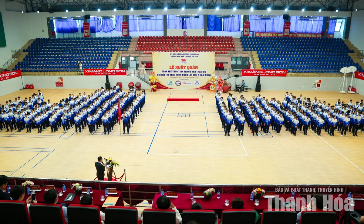 Đoàn thể thao Thanh Hóa xuất quân tham dự Đại hội Thể thao toàn quốc lần thứ X