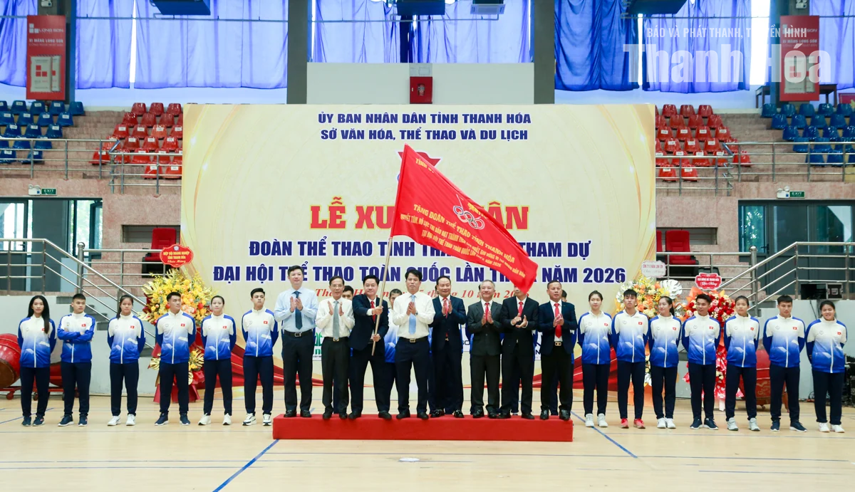 Đoàn thể thao Thanh Hóa xuất quân tham dự Đại hội Thể thao toàn quốc lần thứ X