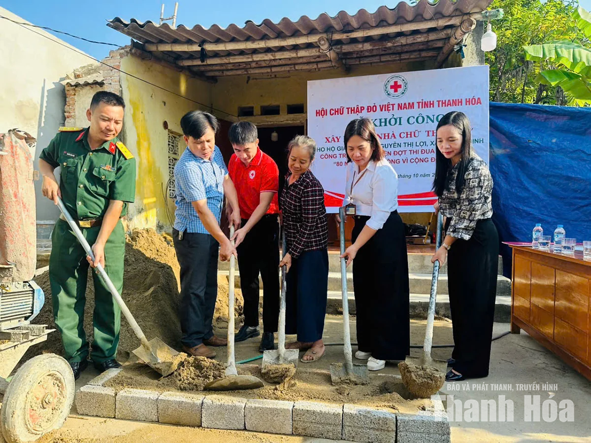 Khởi công xây dựng “Nhà chữ thập đỏ” tại xã Quảng Ninh
