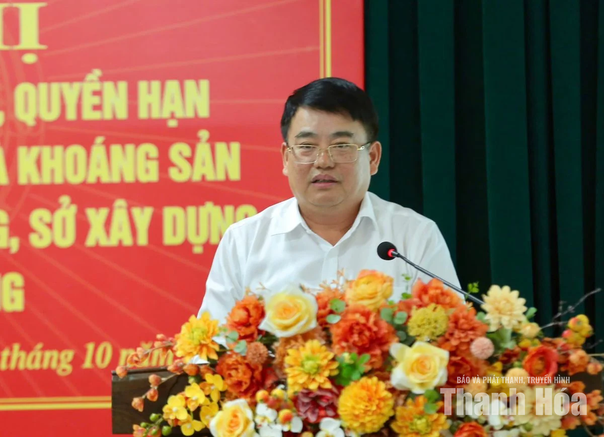 Chuyển giao chức năng quản lý địa chất, khoáng sản về Sở Công thương