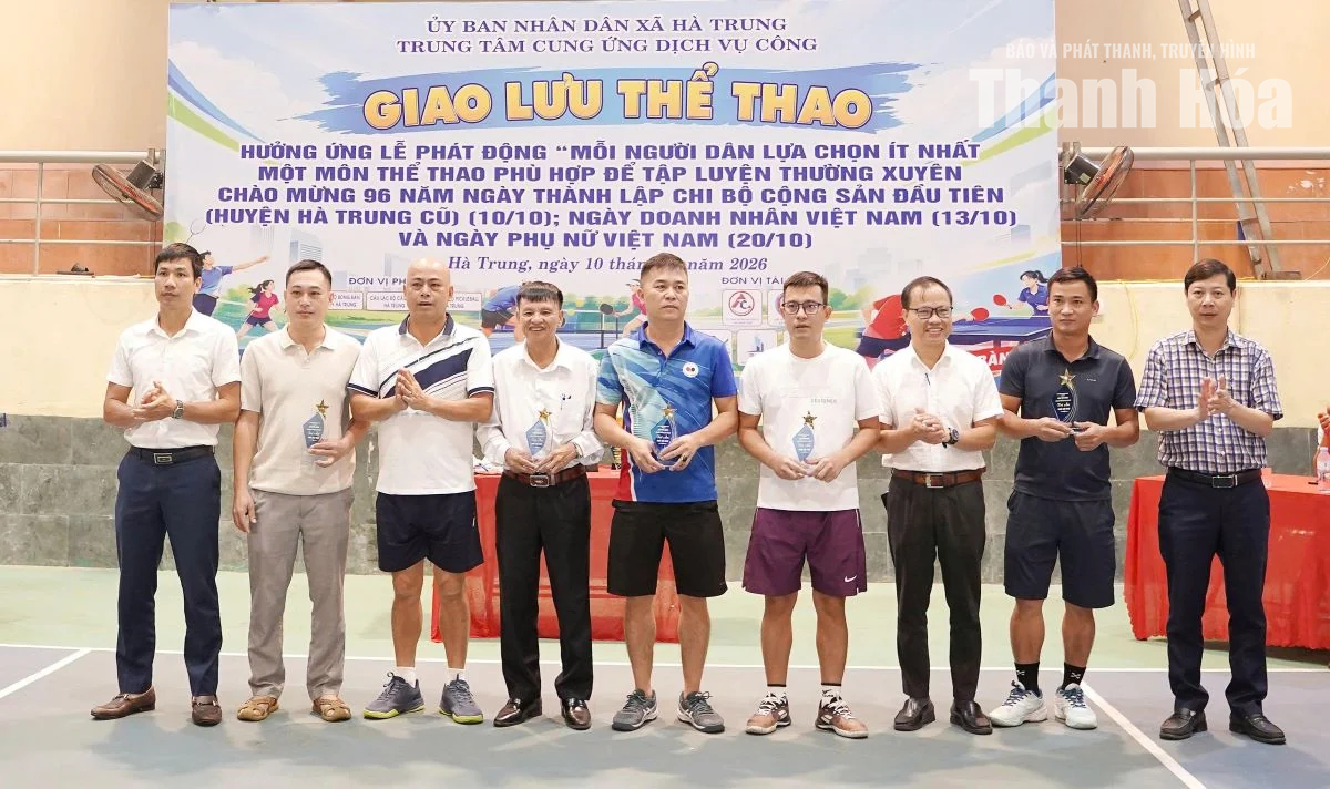 Xã Hà Trung giao lưu thể thao