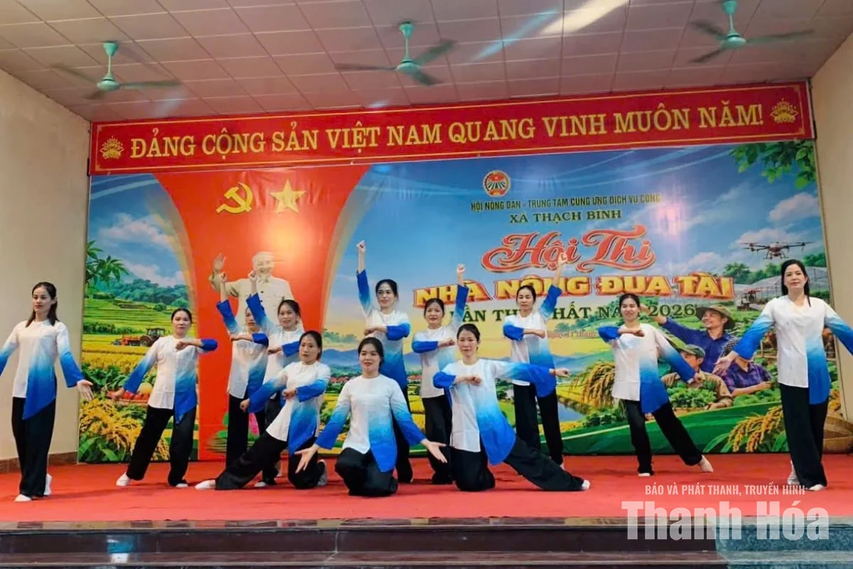 18 đội tranh tài tại Hội thi “Nhà nông đua tài” xã Thạch Bình