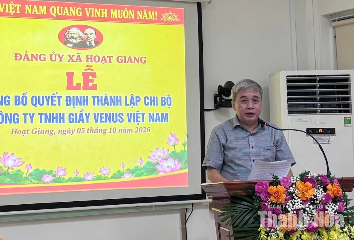 Ra mắt thêm một chi bộ trong doanh nghiệp FDI